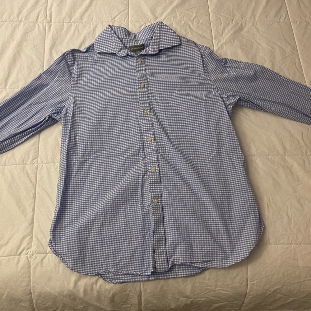 Blue Check Michael Kors Button Down